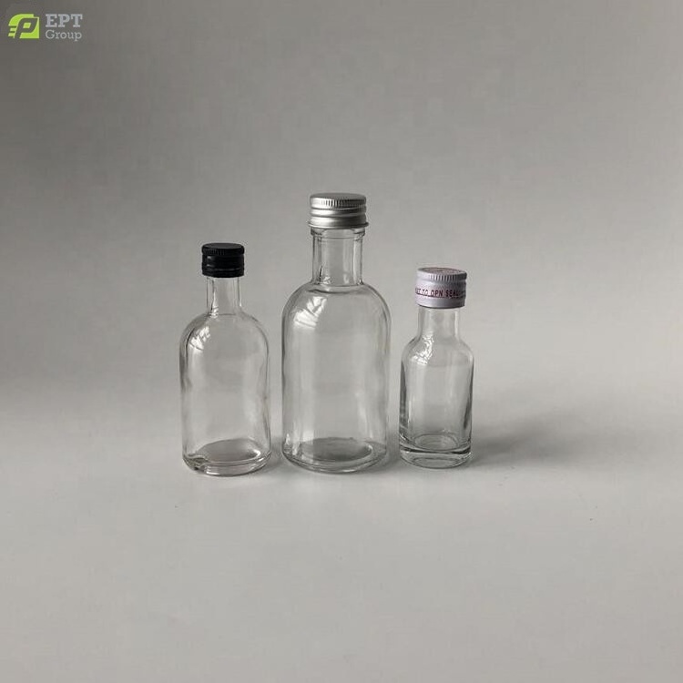 30ml 50ml 100ml Xuzhou Mini Liquor Glass Bottle For Wine Alcohol Vodka Whisky Sample Gift