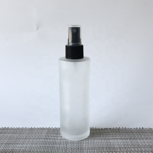 85ml Glass Cylindrical Frosted Bottle Plastic Spray Tubular Frosted Perfume Glass Spray Bottle Black Pump Sprayer