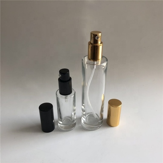 85ml Glass Cylindrical Frosted Bottle Plastic Spray Tubular Frosted Perfume Glass Spray Bottle Black Pump Sprayer