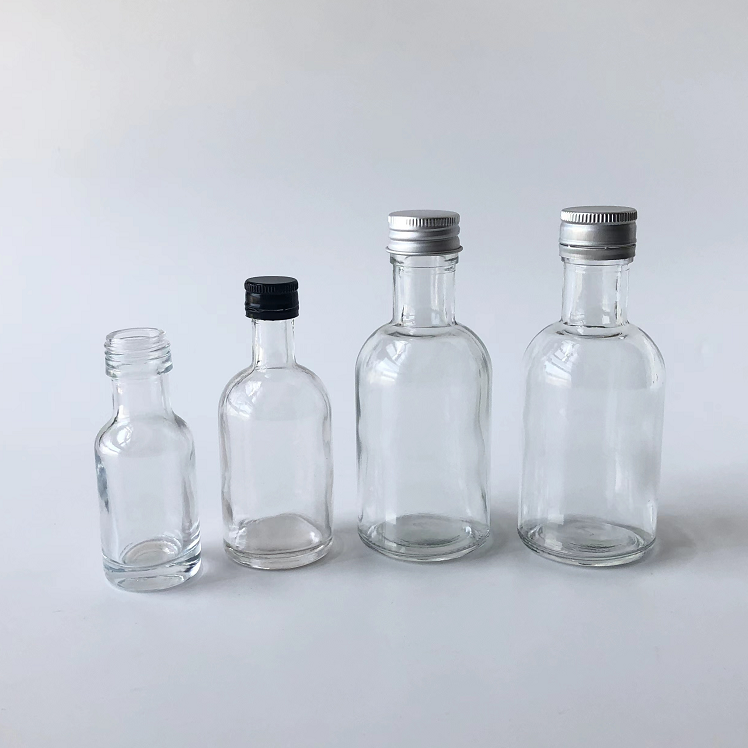 25ml 30ml Mini liquor glass bottle for vodka tequila rum whisky liquor spirit glass bottle