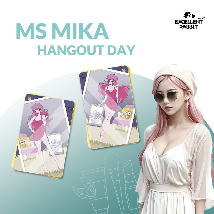 Excellent rabbit's Wholesale Ms mika hangout day Rectangle Scented Card Premium complex Scented Hanging Air Freshener