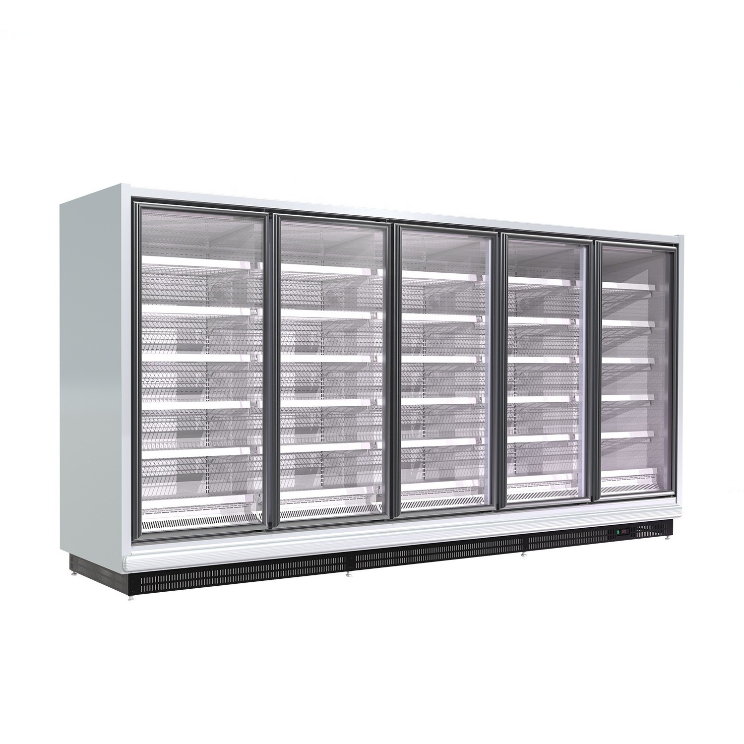 High quality refrigeration equipment multi door combination freezing glass door display freezer