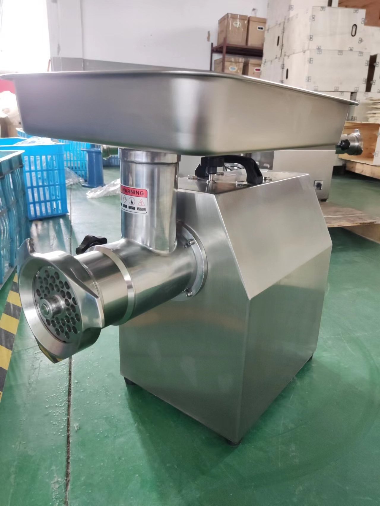 8 Type Commercial Industrial Meat Grinder Price Electric Meat Mincer Silver Copper OEM Steel Motor Stainless Power Packing Food