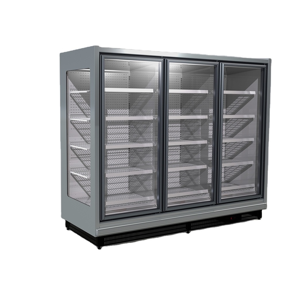 Commercial display freezer for ice-cream frozen food seafood best price refrigeration equipment