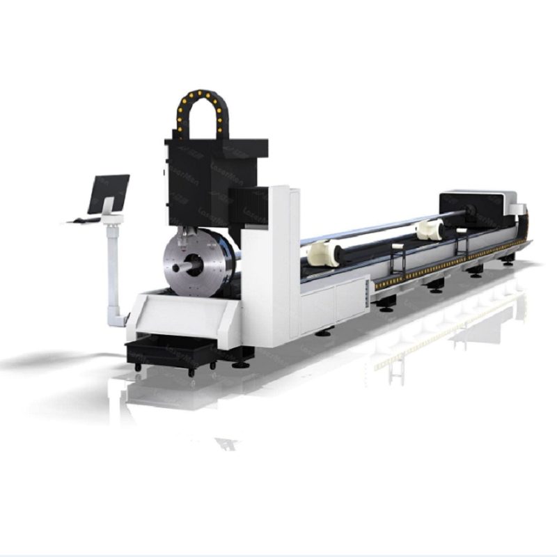 cooper laser 3d tubing cutter  cnc pipe tube cutter plate tube integration laser cutting machine for tube ccnc