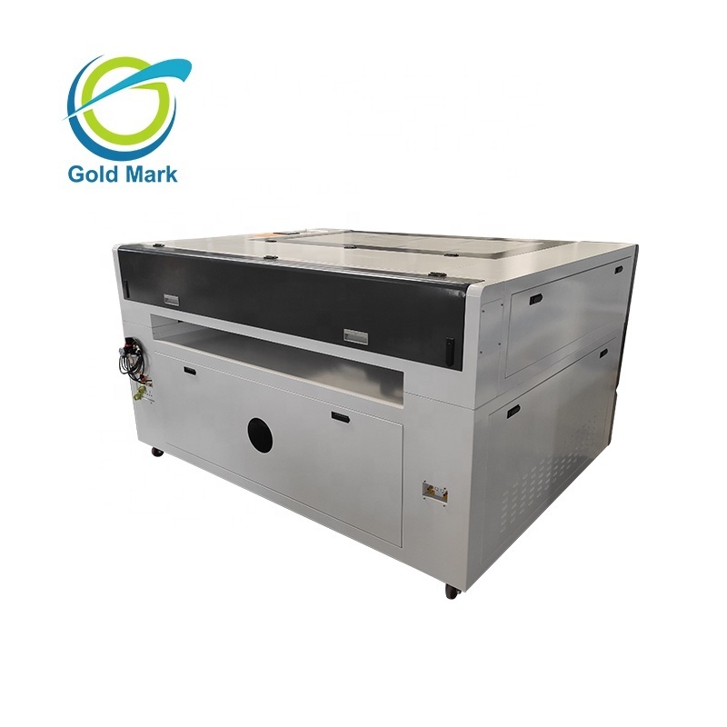 Gold mark 1390 150w mixed co2 metal Acrylic MDF plexiglass laser cutting machine for metal sheet and nonmetal paper color plates