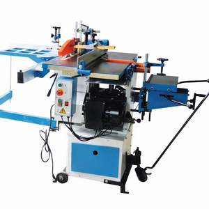 5 Functions Wood woodworking combined table saw planer thicknesser tenoner shaper moulder mortiser machine