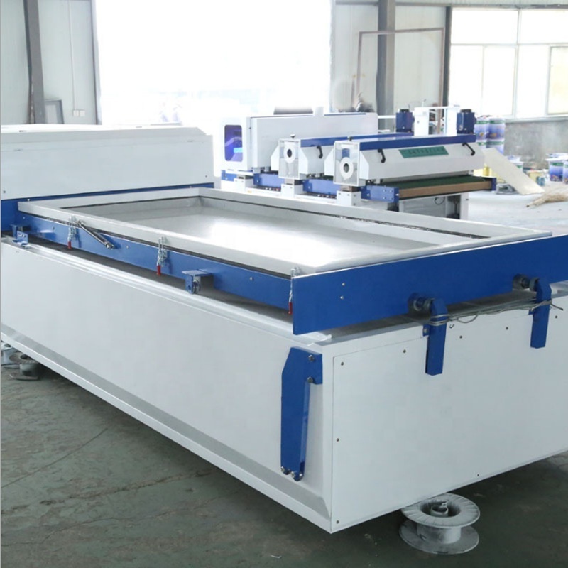 Automatic furniture woodworking wooden door high gloss PVC panel veneer wood MDF foil vacuum membrane lamination press machine