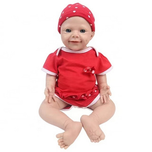 18 Inch Silicone Full Body Realistic Newborn Baby Dolls Lifelike Reborn Babies