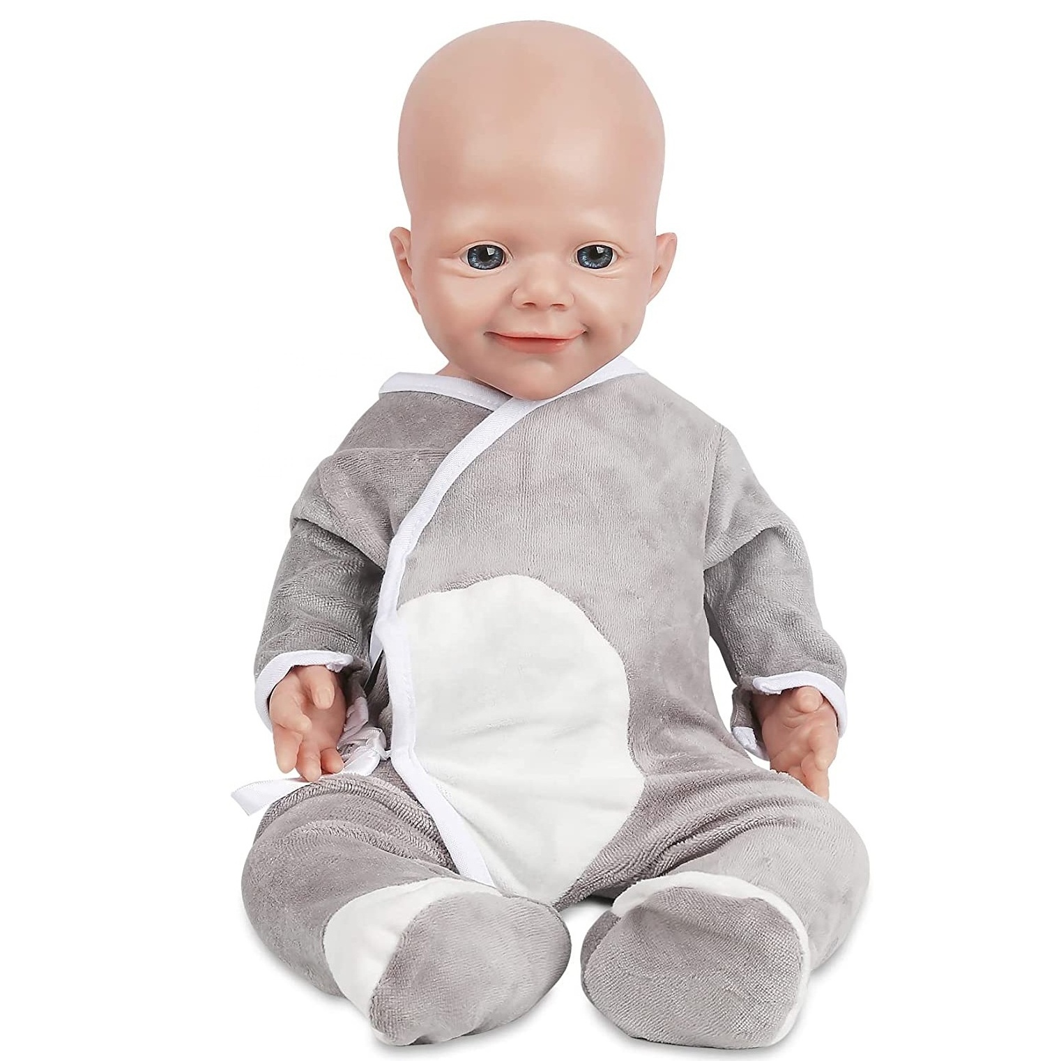 18 Inch Silicone Full Body Realistic Newborn Baby Dolls Lifelike Reborn Babies