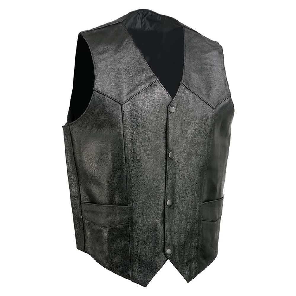 Premium Quality Best Design 2023 Men Clothing Breathable Customized Good Quality Top Design Leather Vest