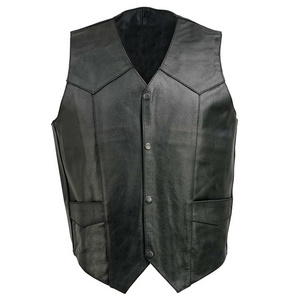 Premium Quality Best Design 2023 Men Clothing Breathable Customized Good Quality Top Design Leather Vest