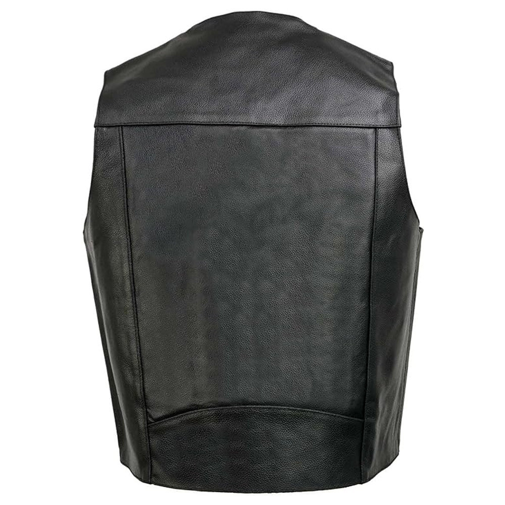 Premium Quality Best Design 2023 Men Clothing Breathable Customized Good Quality Top Design Leather Vest