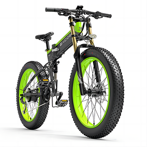 US EU Warehouse High Quality 1000W Electric Mountain Bike 17.5AH Lithium Battery ebike 26inch Fat Tire Folding Electric Bicycle