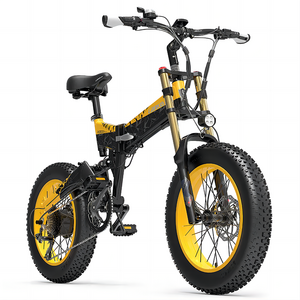 EU UK Warehouse CE Adult ebike 48V 1000W High Performance Electric City Bike 20inch Fat Tire 7 Speed Foldable Electric Bicycle