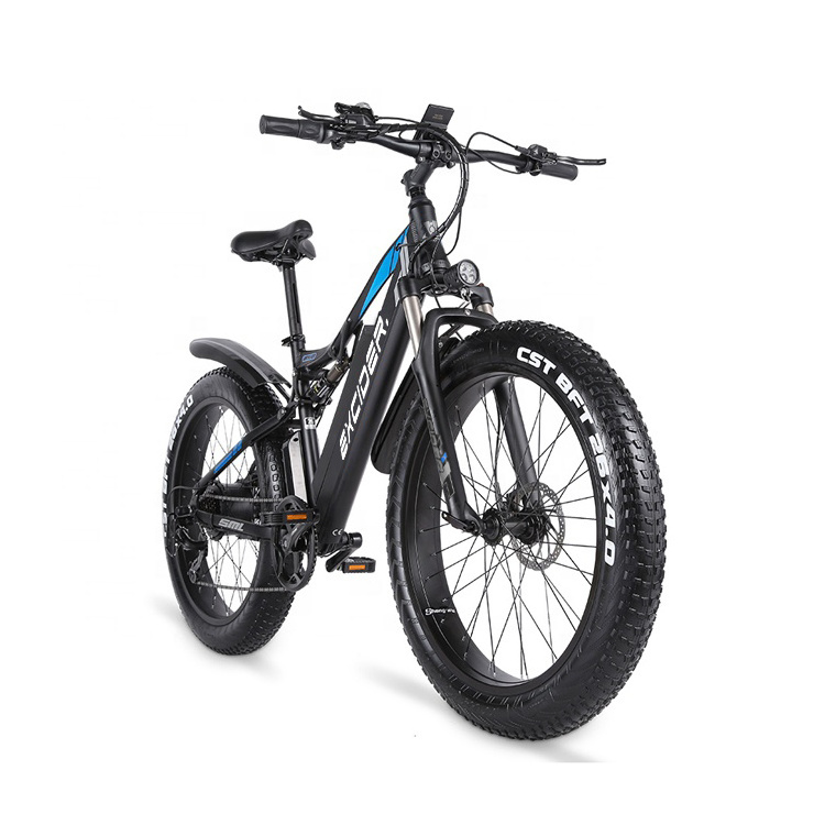 48V 1000W Power China Cheap Full Suspension 26inch flat land mountain Fat tire electric mountain bike motorbike exercise bicycle