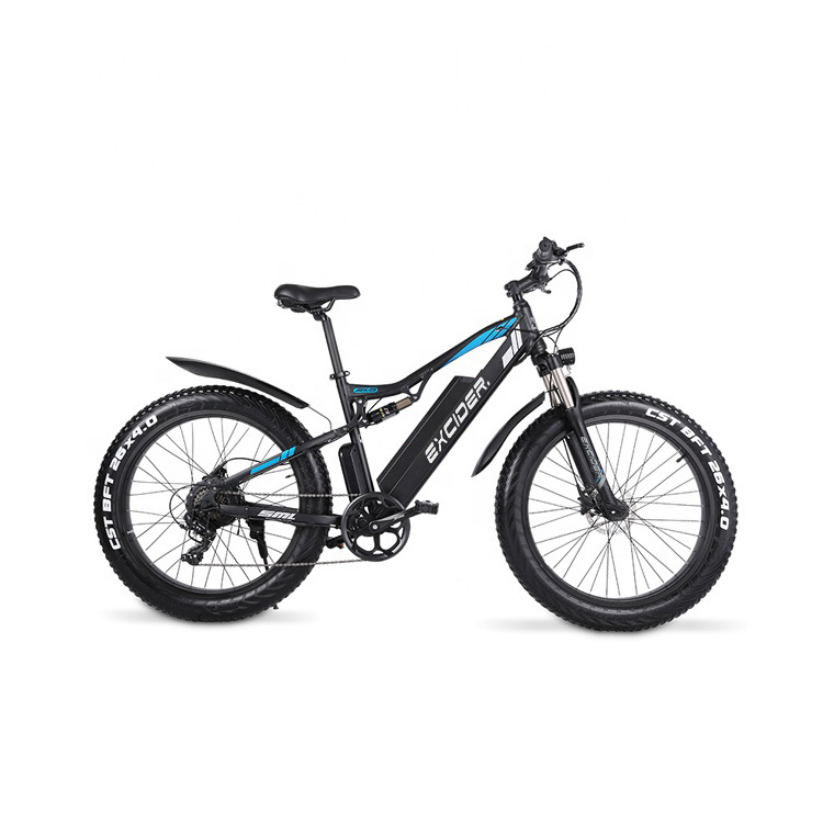 48V 1000W Power China Cheap Full Suspension 26inch flat land mountain Fat tire electric mountain bike motorbike exercise bicycle