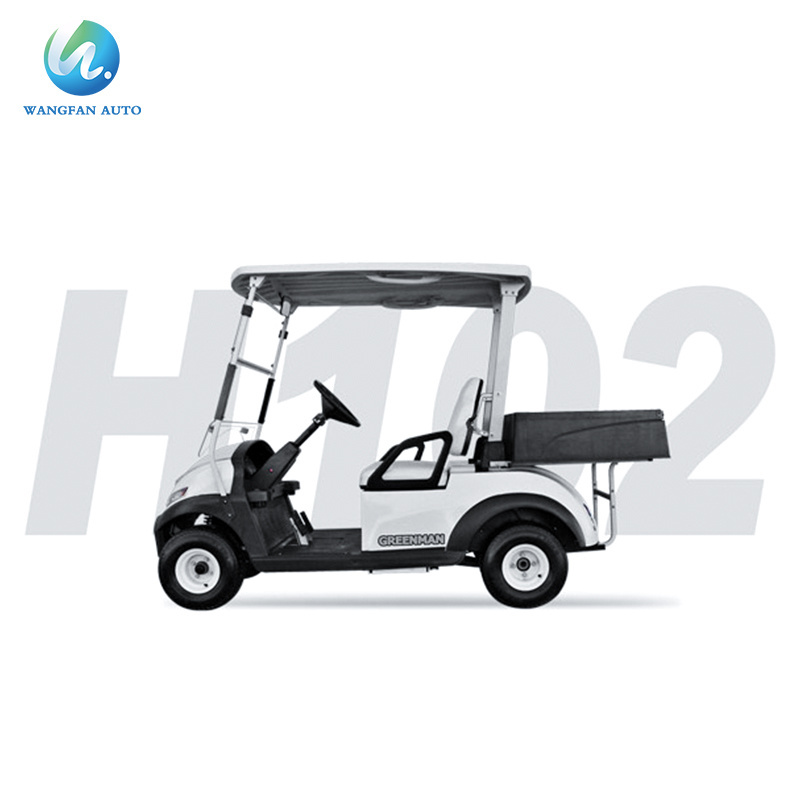 China Single Seat Electric 2 Seater Golf Cart With Rear Roof And Canopy Golf Cart With Cargo Box