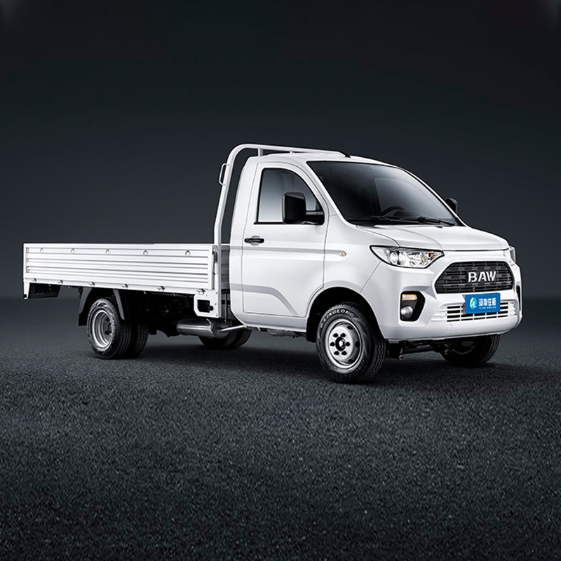 Hot Sale BAW CNG Cargo Whale Card T7 Utility Vehicle Cargo 2 Doors 2 Seater Pickup Flatbed Truck