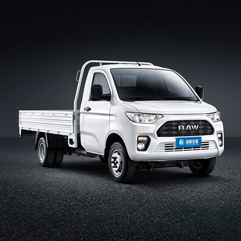 Hot Sale BAW CNG Cargo Whale Card T7 Utility Vehicle Cargo 2 Doors 2 Seater Pickup Flatbed Truck