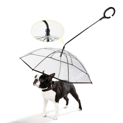 Adjustable Dog Umbrella For Small-Medium Dogs Keeps Your Pet Dry Comfortable In Rain With Leash Pet Umbrella