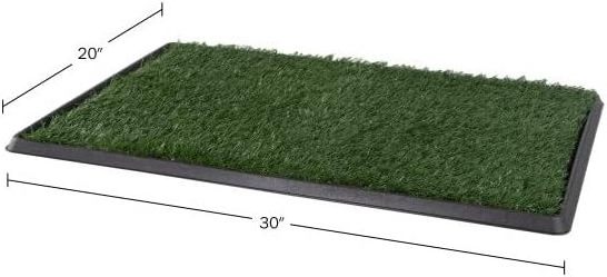 Artificial Grass Puppy Pee Pad For Dogs And Small Pets - 20x30 Reusable 3-Layer Training Potty Pad With Tray