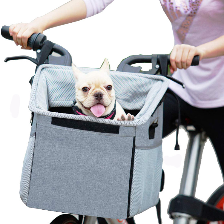 Hot Pet Products 3 In 1 Front Bicycles Basket Dog Bike Pet Bag Carrier for Bicycle