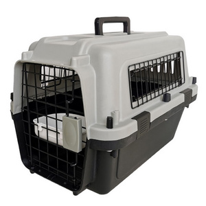 Plastic Airline Shipping Approved Dog Transport Box Pet Cages Bag Carrier And Travel Crates Kennel