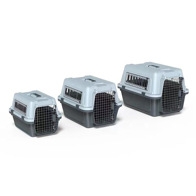 Plastic Airline Shipping Approved Dog Transport Box Pet Cages Bag Carrier And Travel Crates Kennel