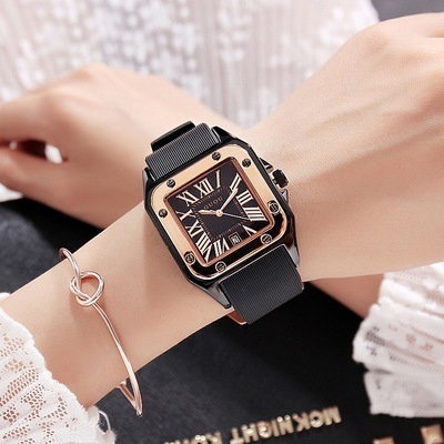 GUOU Women Watches 8154 Fashion Elegant Ladies Quartz Bracelet Waterproof Silicone Watch Women Wristwatch Relogio Feminino