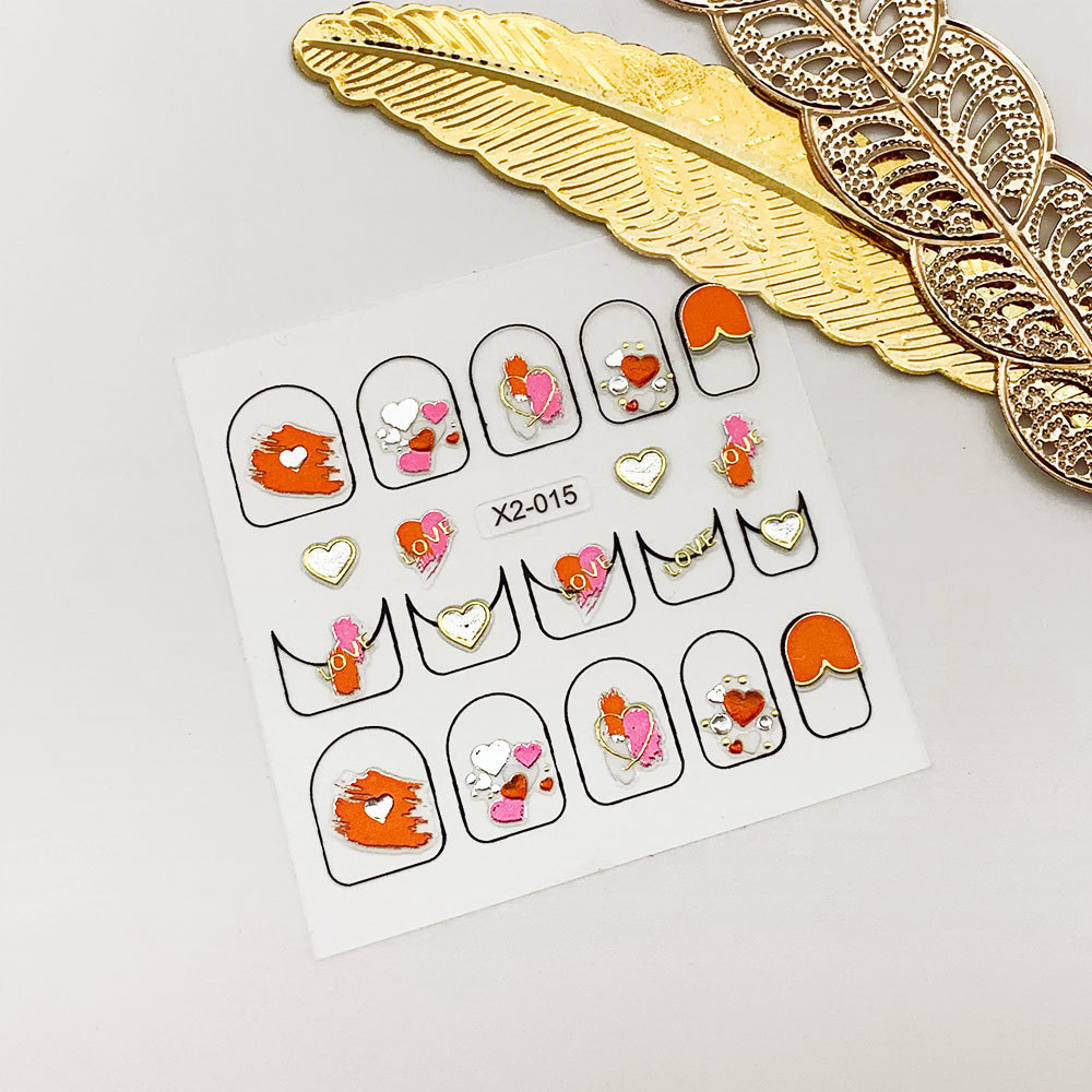 Halloween and Thanksgiving Day Fall 3D Self-Adhesive Seasonal Nail Art Decals for Autumn DIY Nail Decorations