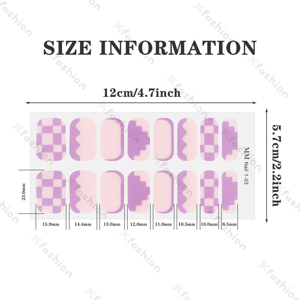 2023 Factory Hot Selling Non-Toxic Semi Cured Polish Strips Colorful Designs Nail Polish Wraps Stickers