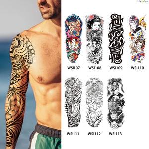 Fashion Origin sleeve shoulder skull tattoo waterproof Temporary tattoo sticker