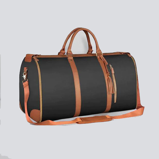 Travel  shoes storage PU leather in-flight luggage duffel bag unisex waterproof gym garment bag for sports