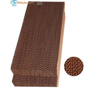 Brown cellulose water cooling pad wall /evaporative cooling pad for greenhouse and poultry farm