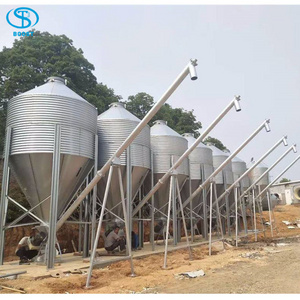 Chicken feed bin poultry farm feed bins grain storage maize silo for sale