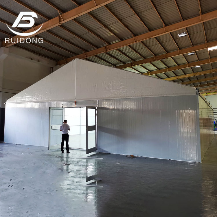 300-500sqm Aluminum Waterproof Warehouse Storage Tent with ABS hard Wall