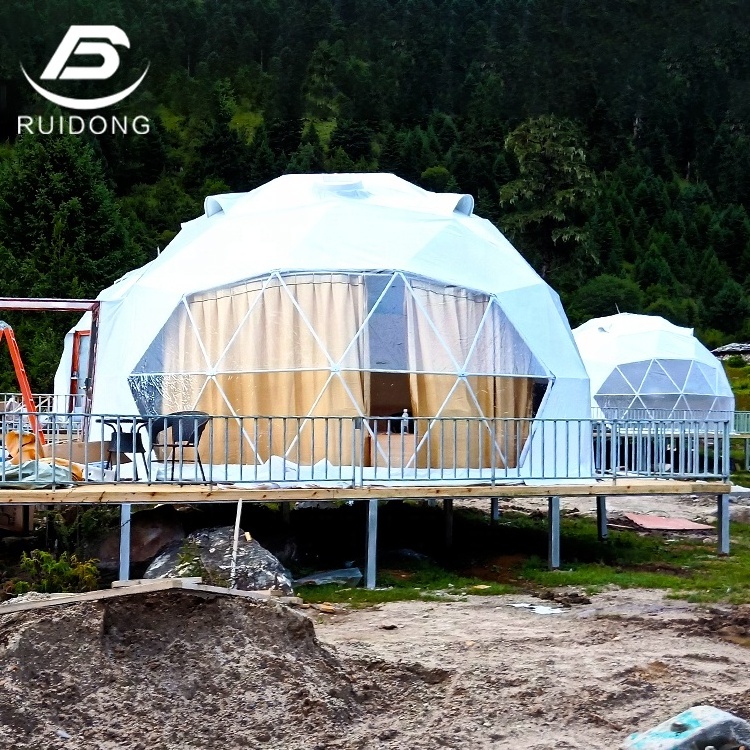 Luxury Outdoor House Prefab Camping Glaming Geodesic Dome Tent