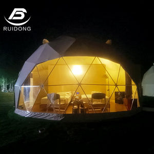 Luxury Outdoor House Prefab Camping Glaming Geodesic Dome Tent