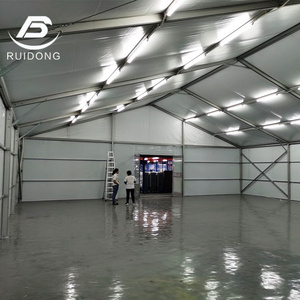 300-500sqm Aluminum Waterproof Warehouse Storage Tent with ABS hard Wall