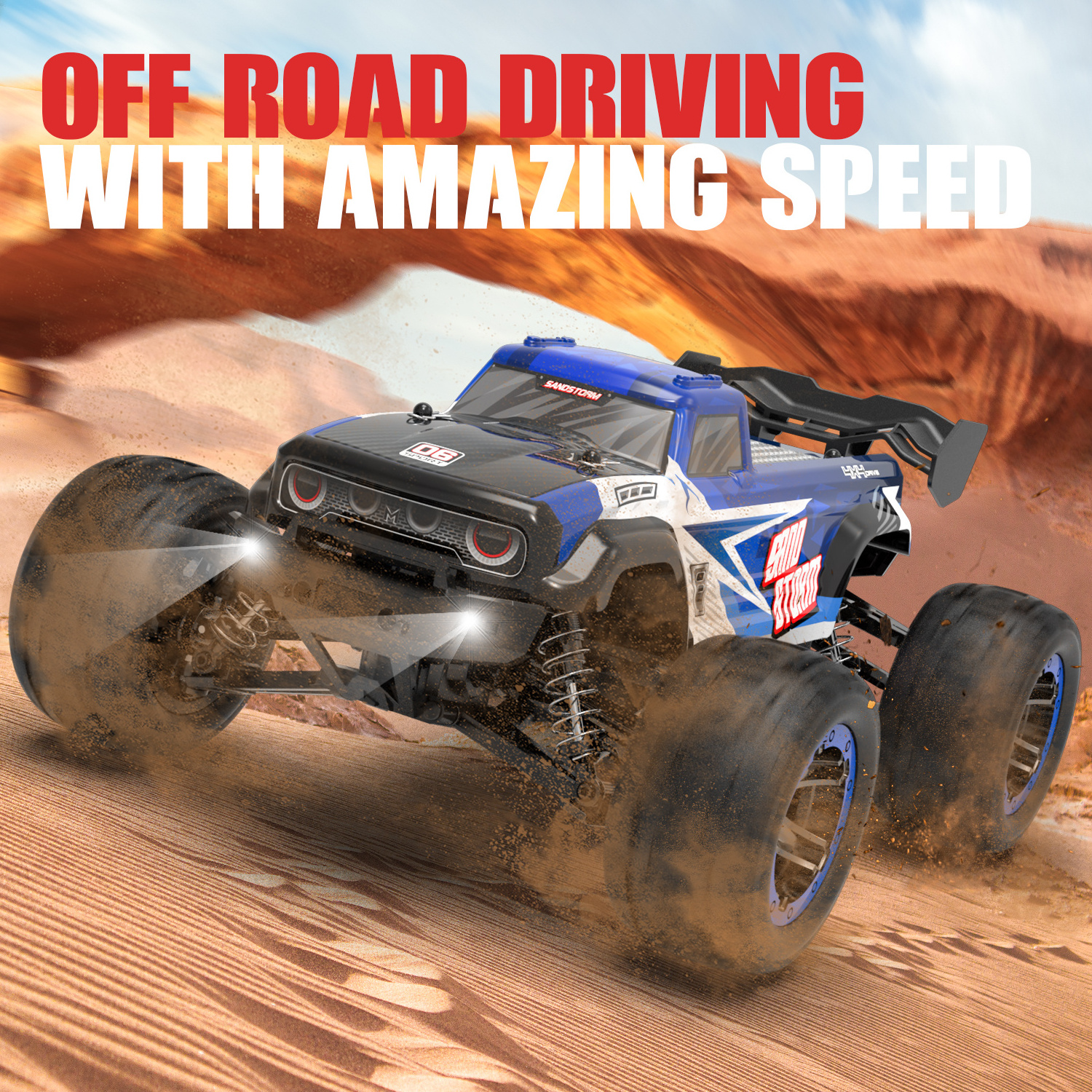 Hot Selling 1 16 remote control High Speed RC Cars 4WD 4x4 Off Road 2.4G  Big Wheels Radio Control Hobby truck