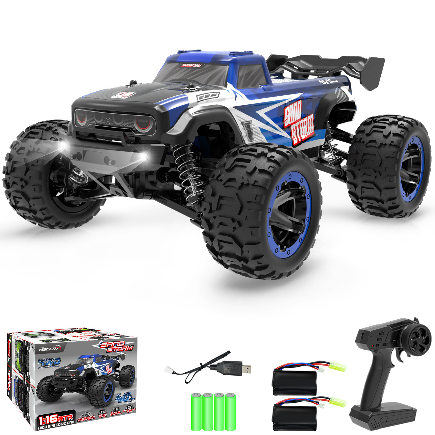 Hot Selling 1 16 remote control High Speed RC Cars 4WD 4x4 Off Road 2.4G  Big Wheels Radio Control Hobby truck