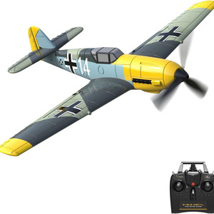 Volantex 400mm 4CH RC Airplane BF 109 RC Warbird for Beginners Electric Outdoor Foam Plane YELLOW Radio Control Toy 4 Channels