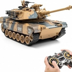 1/18 Hot Selling Abrams Model Rc Tank with Smoke+Sound+Shooting All Terrain Remote Control Crawler RC Tank Car M1A2 Tik Tok