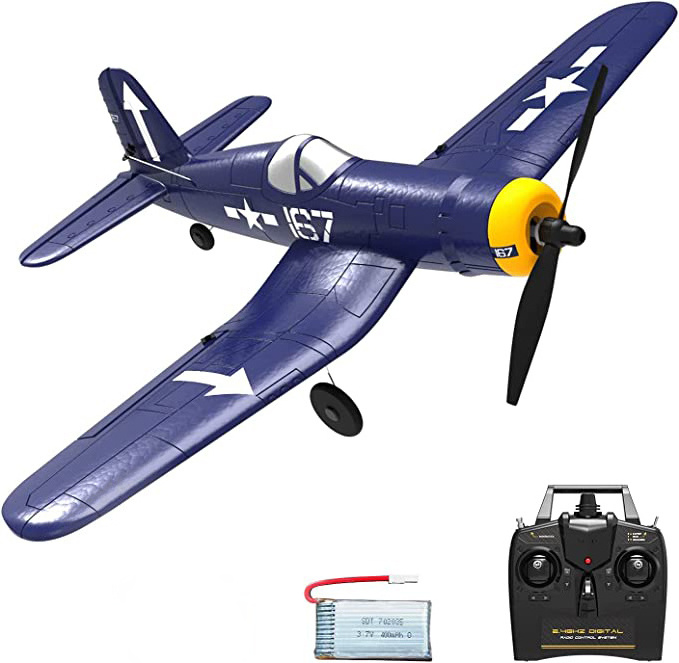 VOLANTEXRC RC plane F4U 2.4Ghz 4-CH Remote Control foam Aircraft Ready to Fly with gyro radio control airplane for Beginner