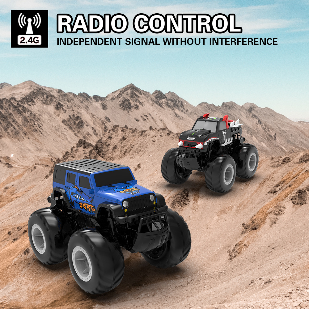 All Terrain 4WD Off-Road  Remote Control Trucks Toys Amphibious Waterproof RC Car Suitable for  Gifts for Boys/Girls