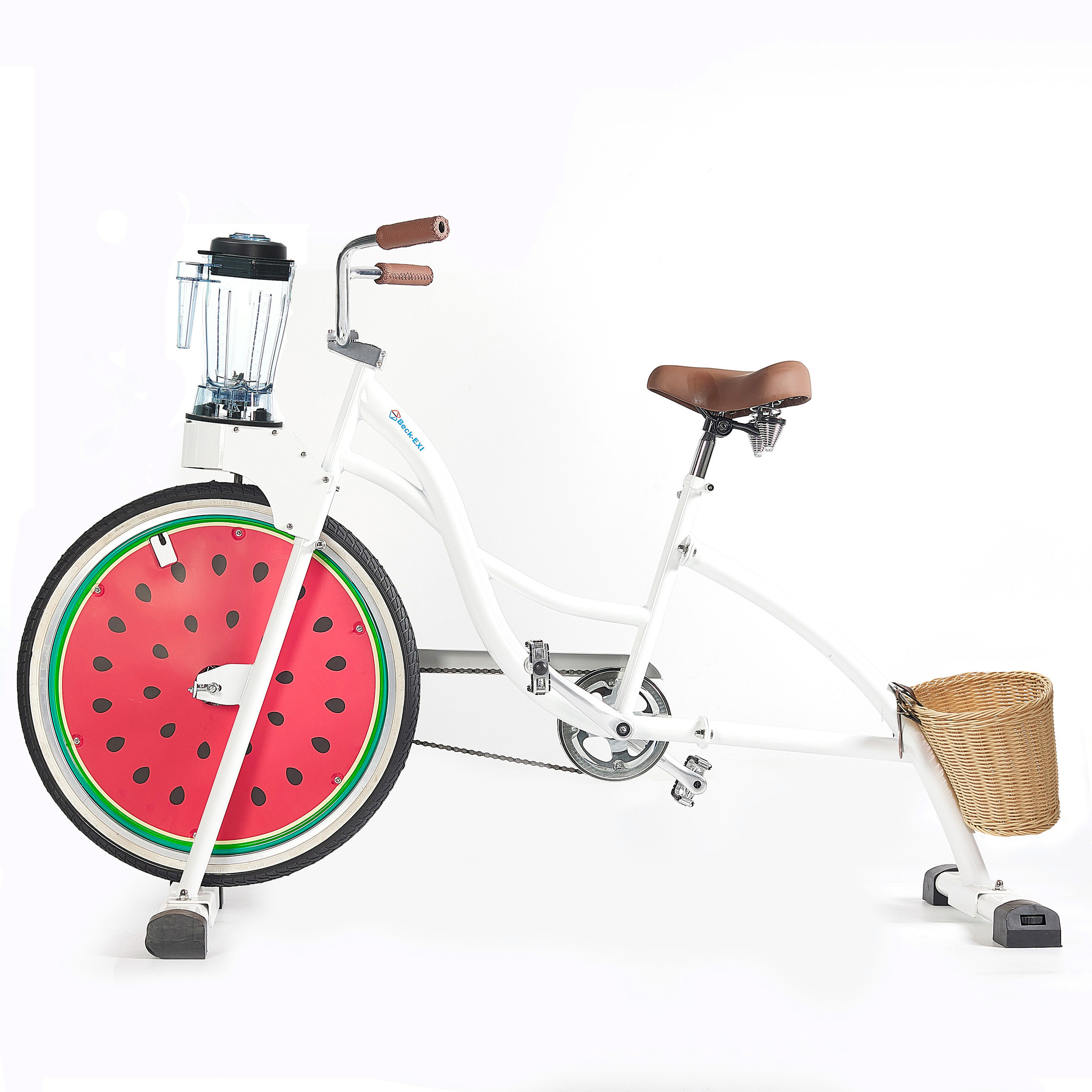 EXI outdoor fruit juicer bicycle for hotel party and events non-electric chopper blender smoothie bike