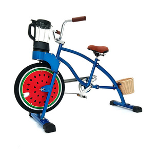 EXI Smoothie Bike Blue Kid Sportbikes Mixer Stationary Advertising Playing Equipment Stationary Bicycle