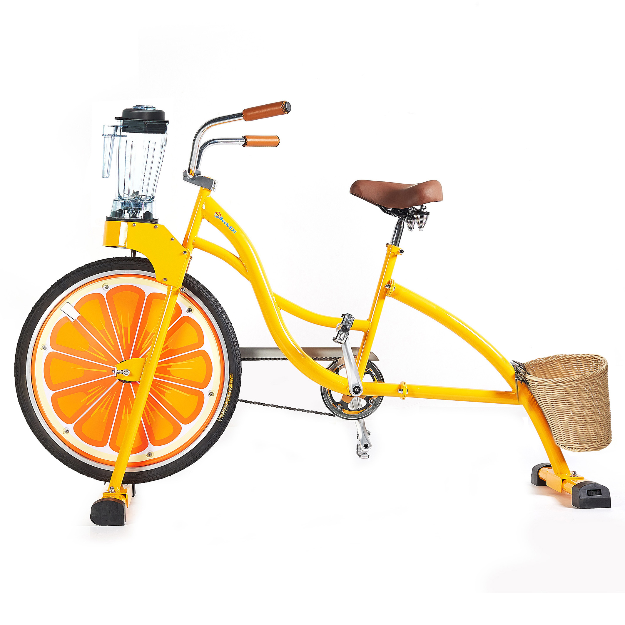 EXI outdoor fruit juicer bicycle for hotel party and events non-electric chopper blender smoothie bike