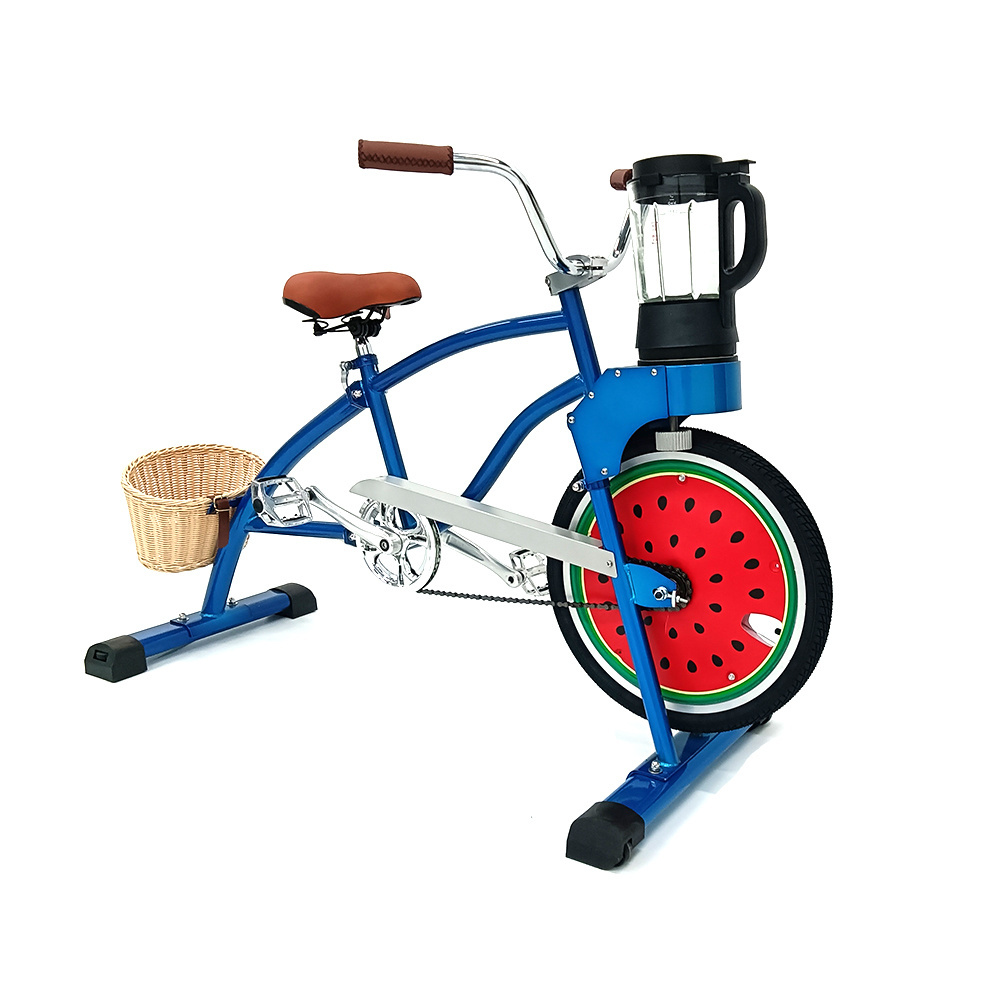 EXI Smoothie Bike Blue Kid Cycling Electric Physical Other Fruit And Vegetable Machines Smoothie Vlo